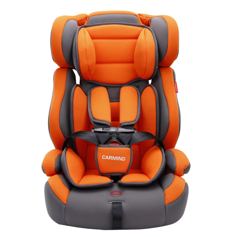 Детское автокресло безопасности для детей 9-12 лет один заменитель ISOFIX 3C - Цвет: orange