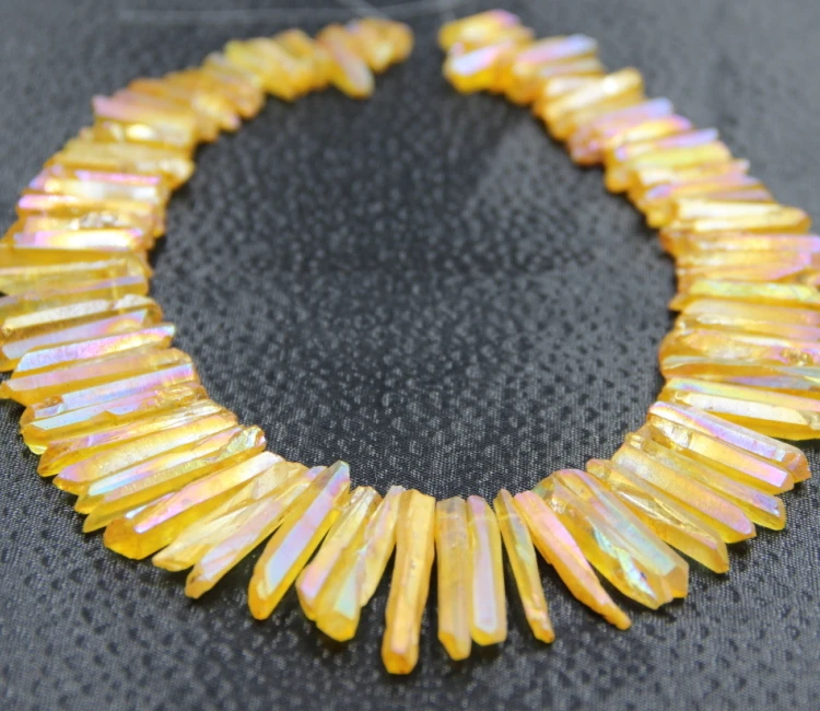 Кристалл цвета радуги шампанского кварцевый подвеска Т образный градиентный