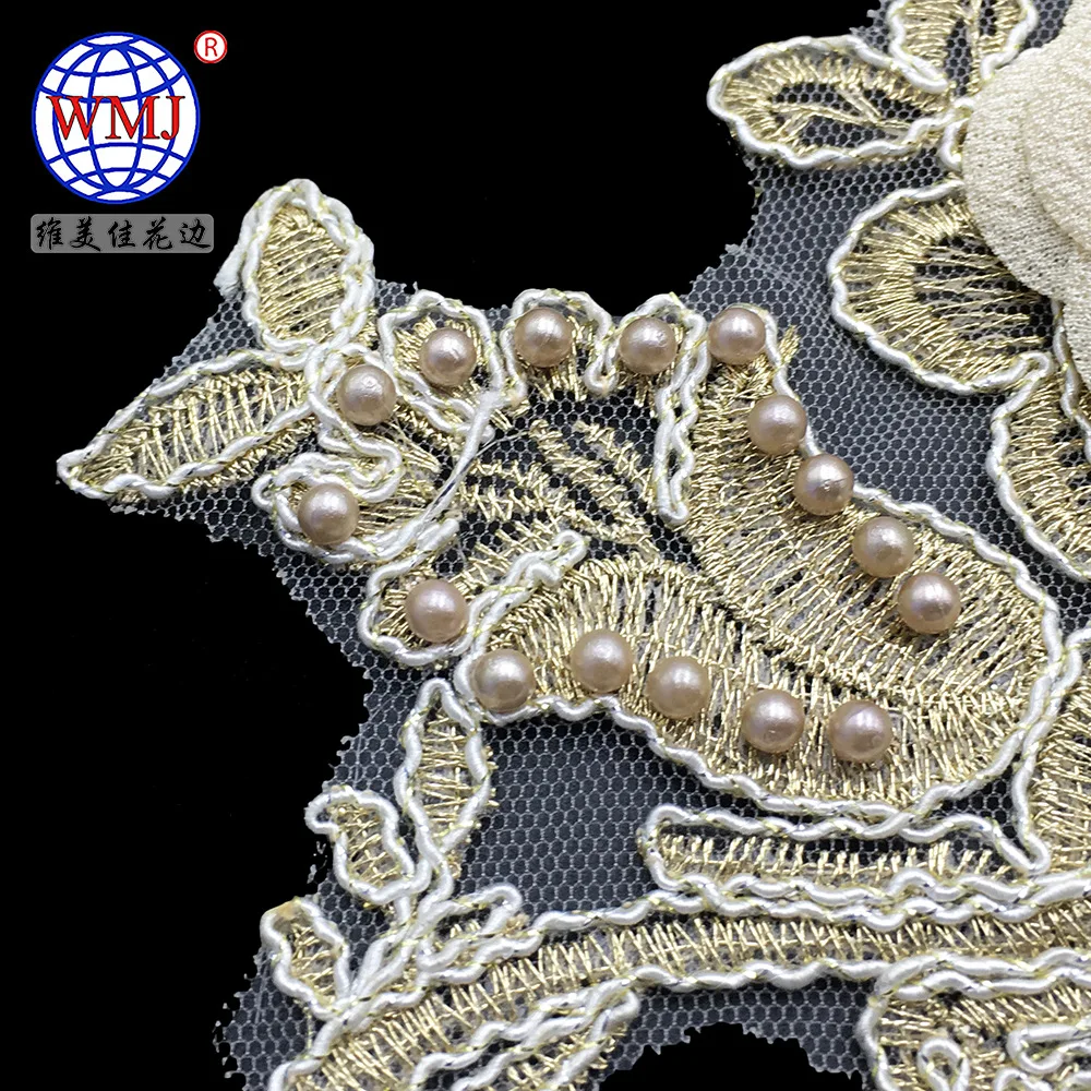 2019 Новая мода вышивка аппликационный костюм украшение объемная аппликация