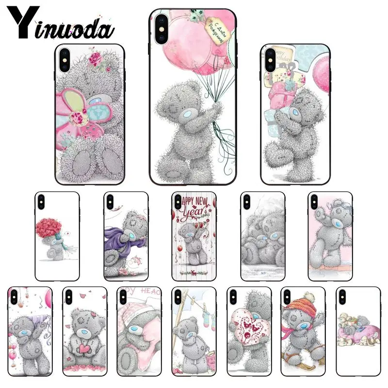 11pro MAX Tatty Teddy Bear Me To You мягкий силиконовый черный чехол для телефона iPhone X XS 6 6s 7 7plus 8