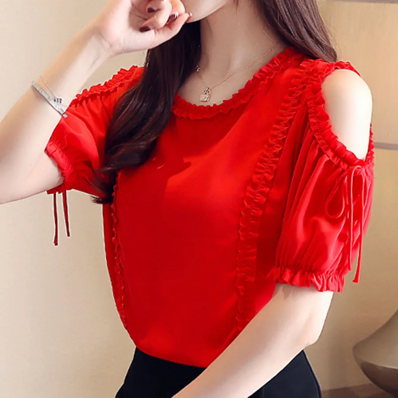 Женские топы и блузки модная белая блузка 2019 рубашка в стиле Харадзюку шифоновая