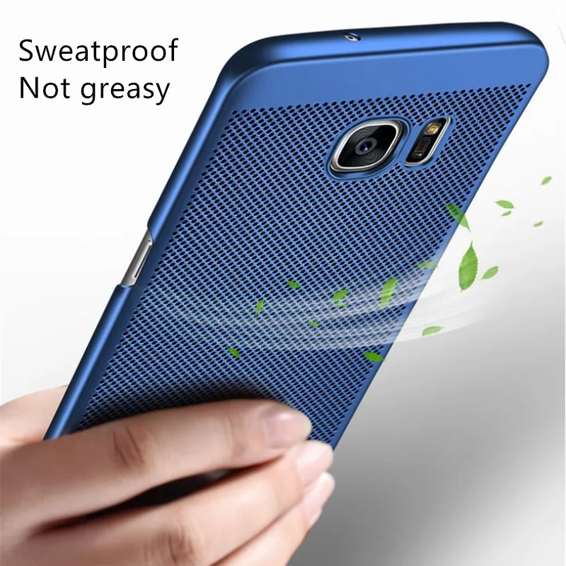 Новые модные дышащие отверстия для мобильного телефона чехол Samsung S5/S6/S7/S8/S9 S6/S7edge