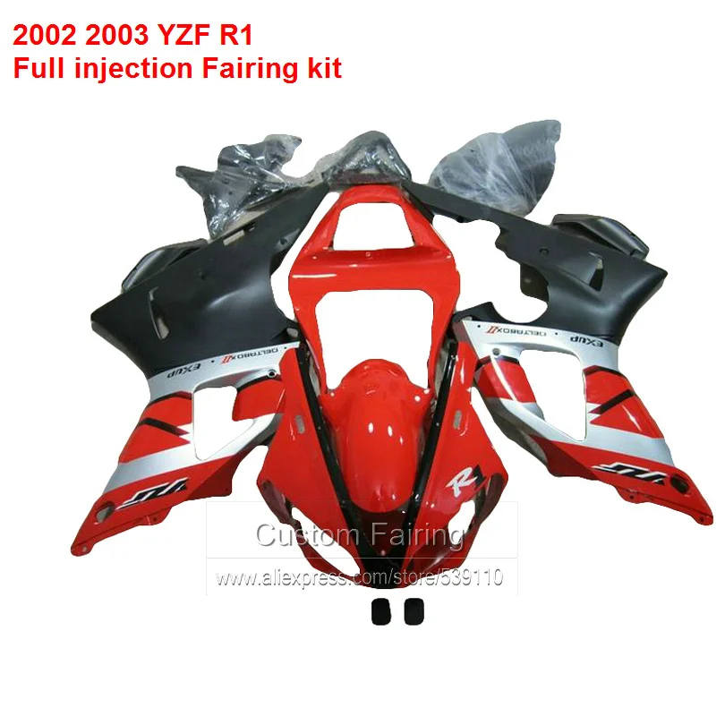 Красный обтекатель для YAMAHA YZF R1 02 / 03 2002/2004 лидер продаж Обтекатели lx84 | Автомобили