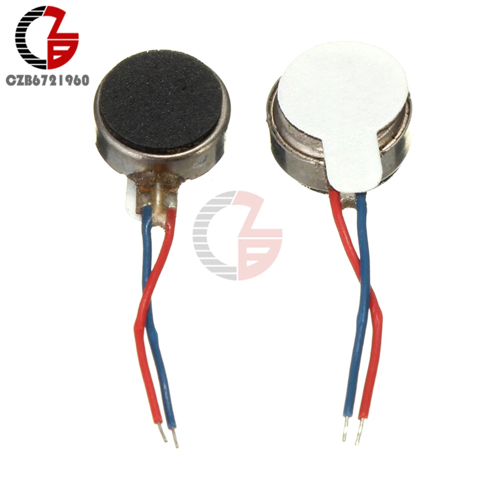 

2PCS DC 3V 8*3.4mm Pager Phone Coin Flat Vibrating Vibration Micro Mini Motor