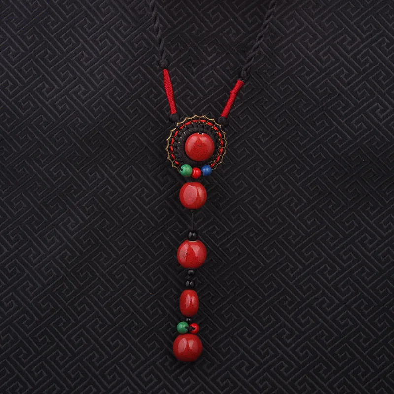 Новое модное этническое ожерелье винтажные длинные подвески на свитер ювелирные