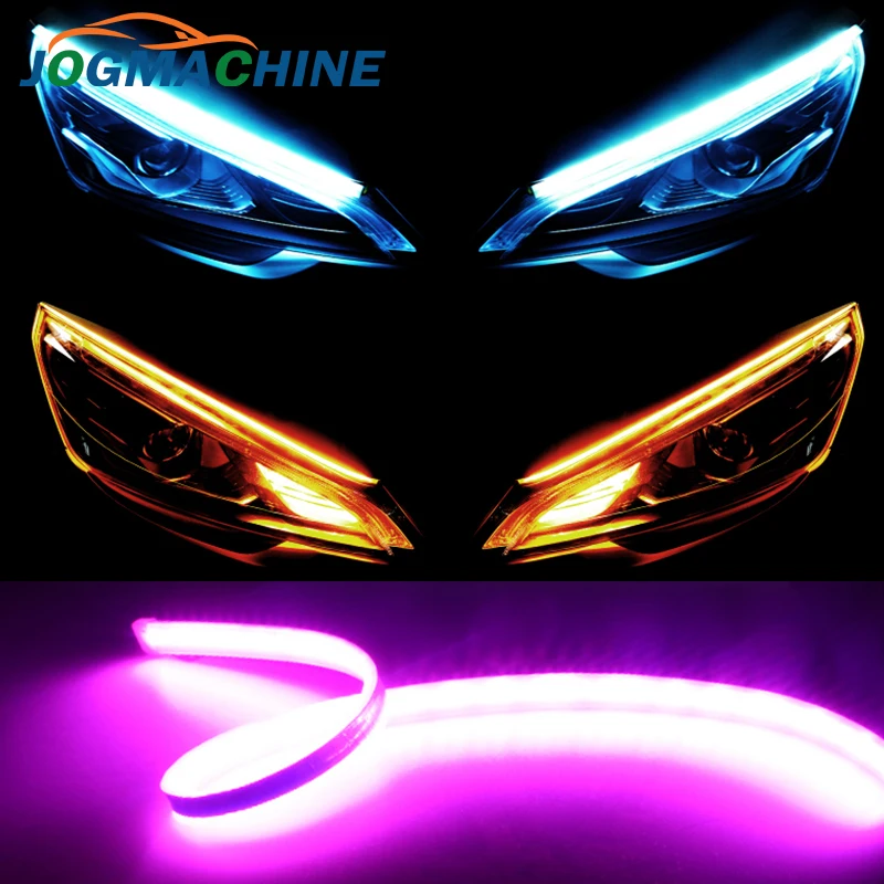 Автомобильные лампы для ДХО 2 шт. светодиодный фонарь дневных ходовых огней