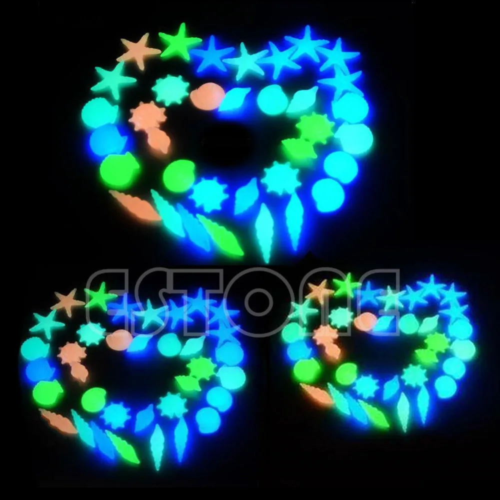 10 шт. светящиеся раковины для аквариума|glow dark star stickers ceiling|glow in the wall decorglow skin |