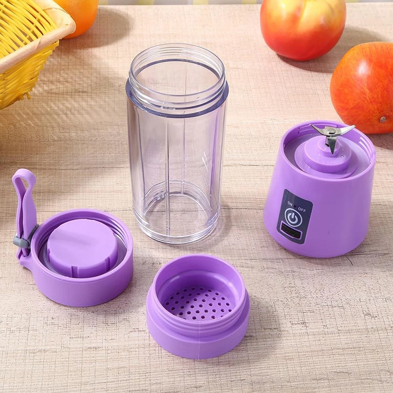 380ml USB Rechargeable Blender Mixer Mini Portable Electric 6 Blades Household Extractor Juice Machine Fruit Juicer | Дом и сад