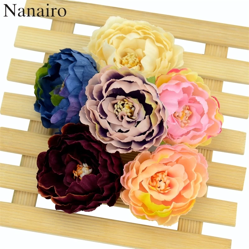 10 шт. 5 см Европейский Искусственный Пион украшение для дома корсажный венок