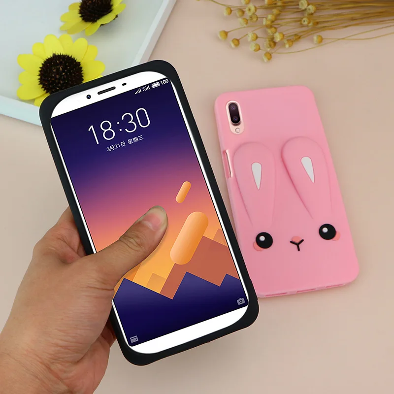 Lovely soft TPU silicone Carney rabbit phone case For Meizu meilan E E2 E3 Back cover mx6 Phone shell |