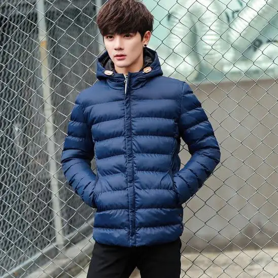 

Winter New Brand Parka Jacket Coat Outerwear Hood Padded Quilted Warm Male Jackets Hooded Casual Jackets doudoune homme hiver