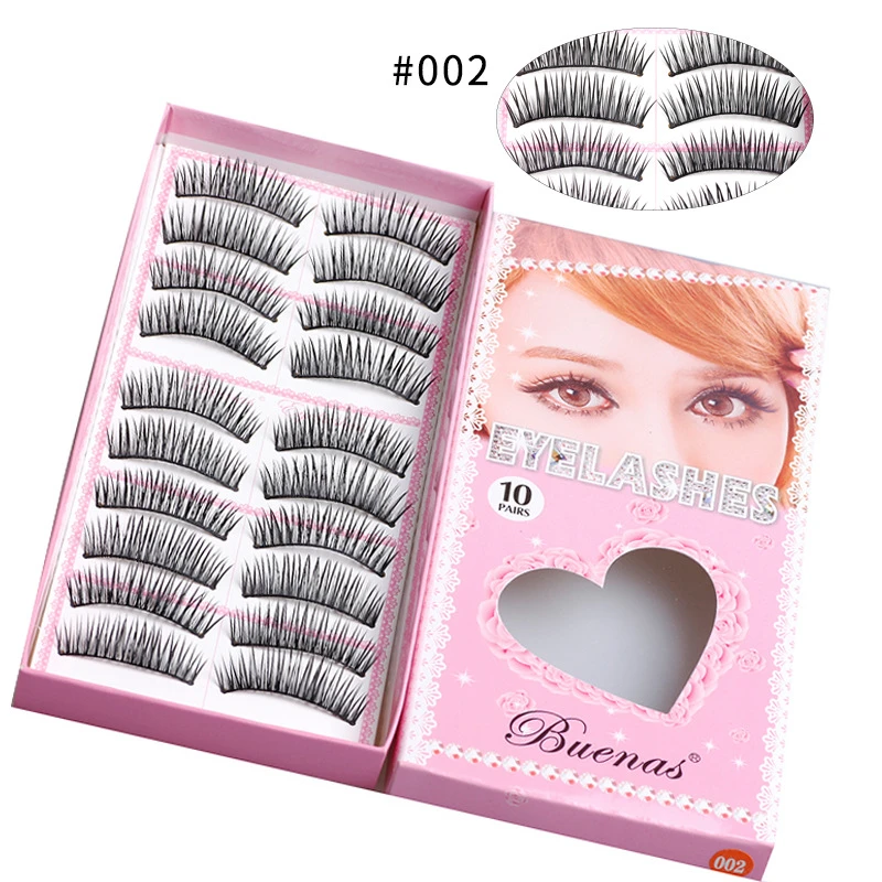 

New 3D 10 Pairs False Eyelashes Extension Makeup Natural Long False Eyelashes Soft Comfortable Fake Eye Lashes Makeup Tool