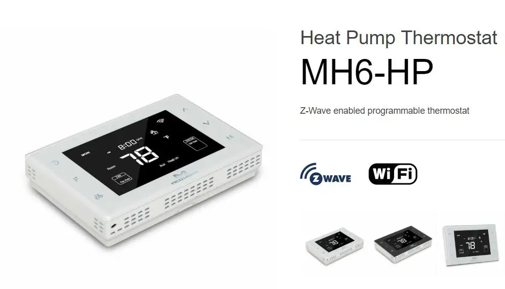 Умный дом MCOHOME Zwave тепловой насос термостат MH6-HP z-волна с поддержкой программируемый термостат