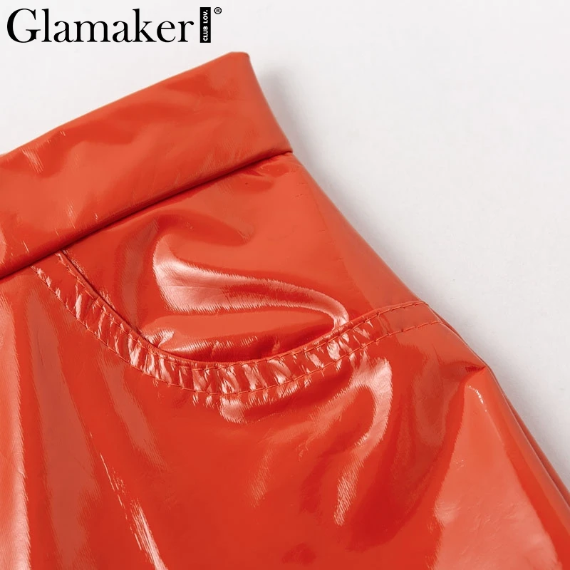Glamaker PU Черные женские брюки с высокой талией летнее сексуальное облегающее платье женские узкие брюки женские вечерние Клубные сексуальные весенние брюки низ