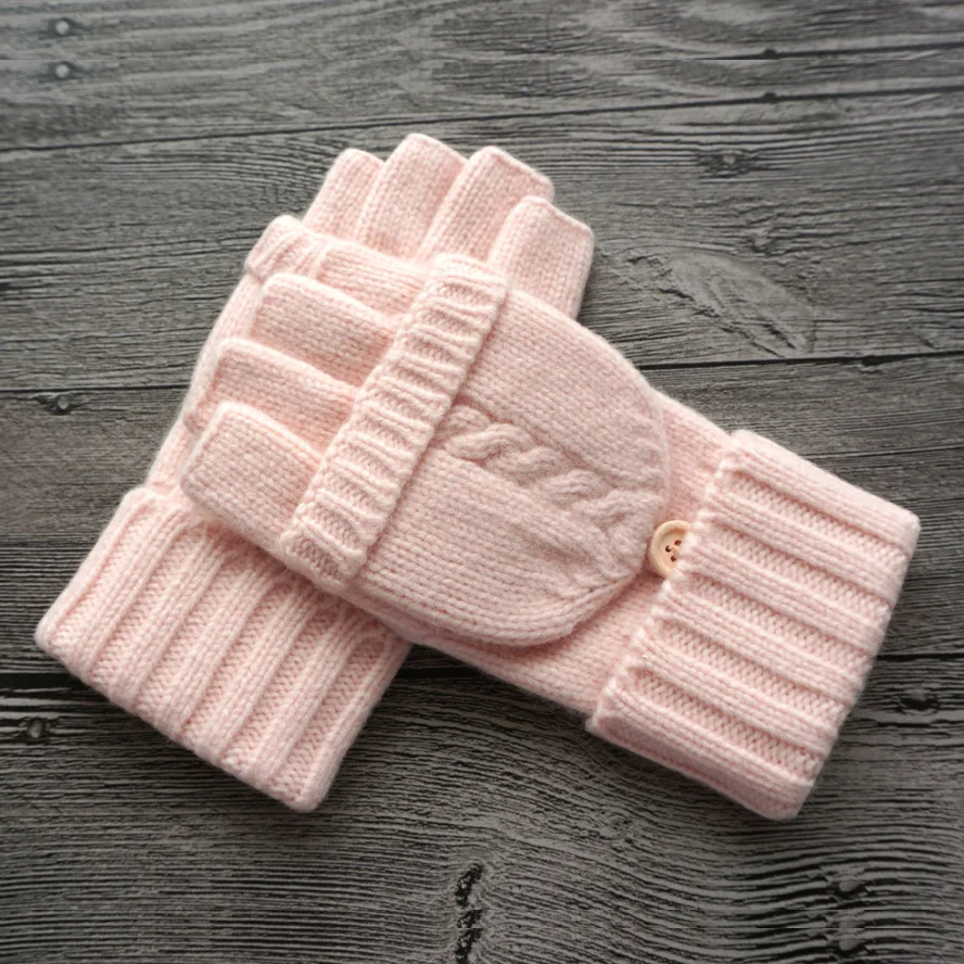 Перчатки женские шерстяные зимние вязаные, без пальцев, для вождения от AliExpress WW