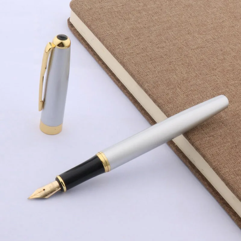 Металлическая Офисная перьевая ручка с золотыми стрелками и плавным подарком 388