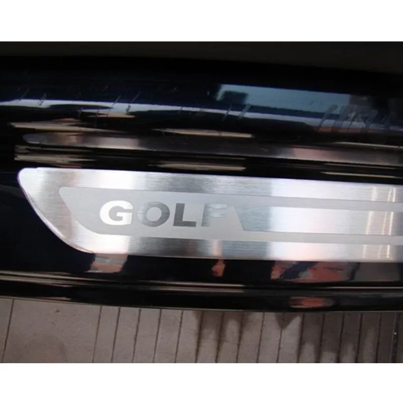 Ультра тонкий порога Накладка для Volkswagen GOLF 5 MK5/Кролик 2006-2008 GT я стайлинга автомобилей