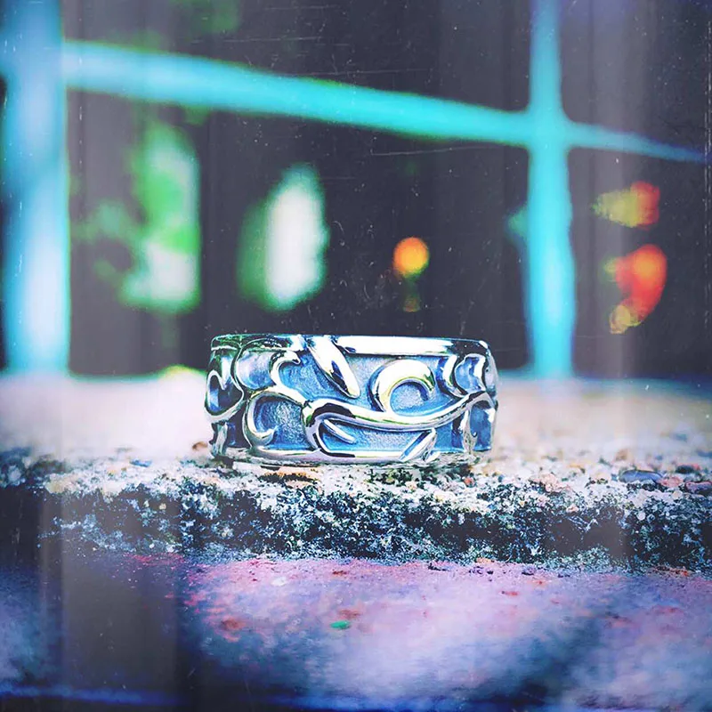 Мужское кольцо от Beier из нержавеющей стали с простым рисунком|Кольца| |