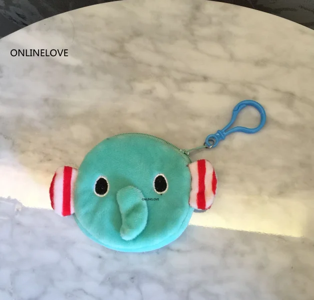 Kawaii Little 3 размера новая плюшевая Сумочка для монет с изображением слона мини