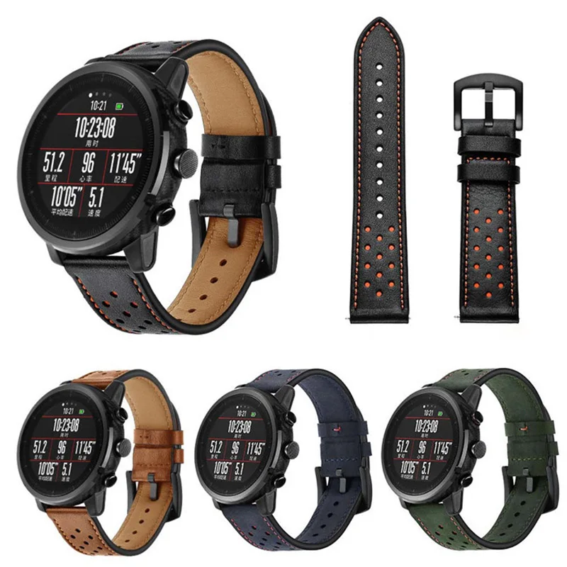 LETSGR Кожа Замена ремни для Huami Amazfit Stratos Смарт часы 2/2 s запястье Xiaomi stratos 2