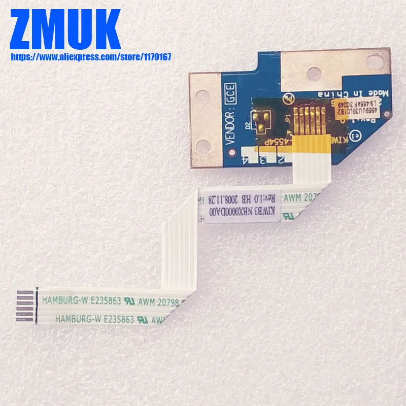 Новая оригинальная плата кнопки питания с кабелем для Lenovo IdeaPad Y650 P/N LS-4554P NBX0000DA00 |