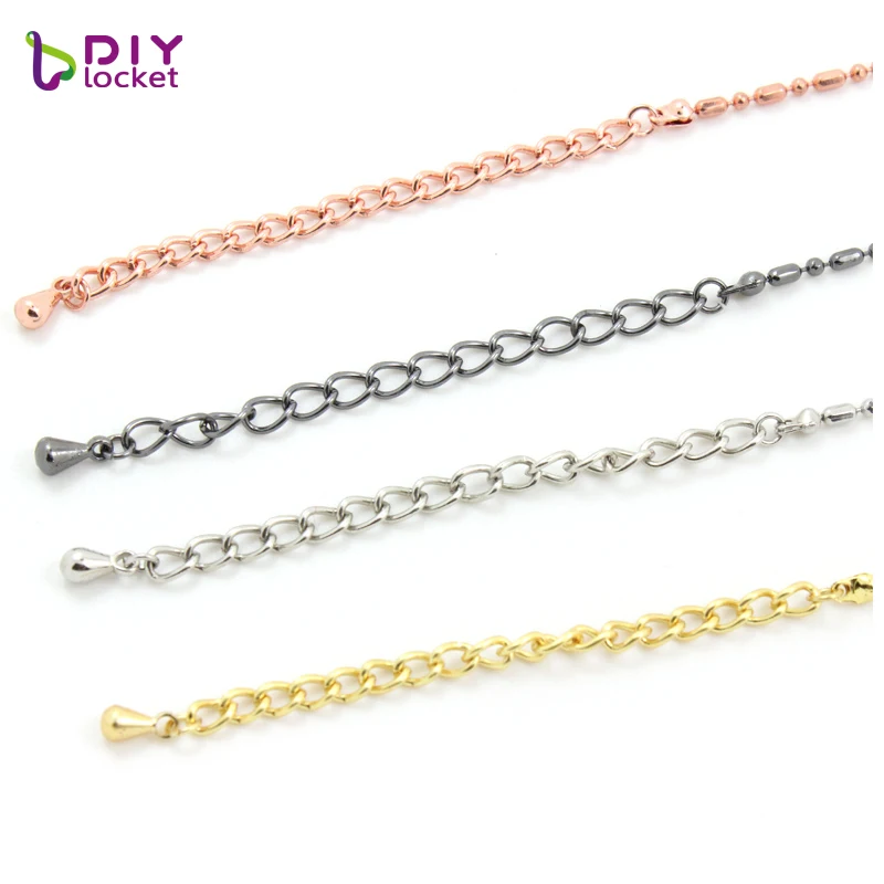 Цепочка-ожерелье длиной 10 шт./лот цепочка из медного сплава ожерелье для плавучих
