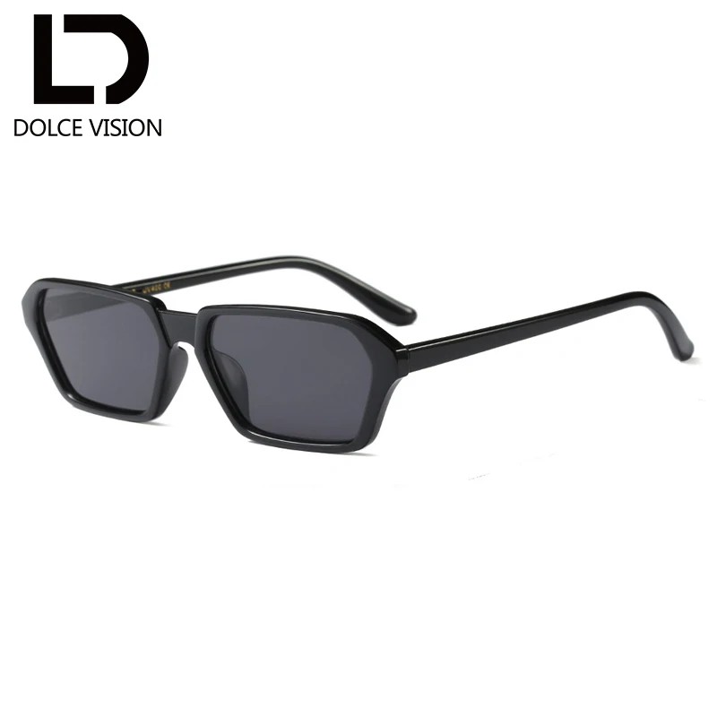 Dolce vision белый прямоугольные солнцезащитные очки для Для женщин коричневый