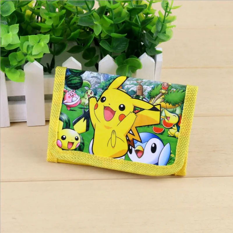 2 шт./лот Карманный Кошелек pokemon go с изображением Pokemon Pikachu складной короткий