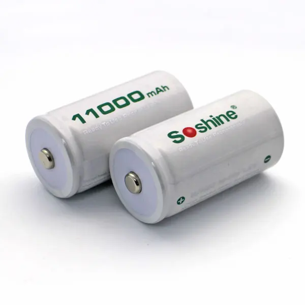 Soshine D/R20 размер RTU D11000 аккумуляторная батарея NiMH 11000mAh 1.2В с CD1 умное
