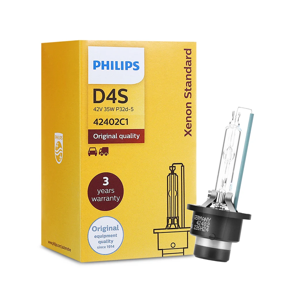 Philips ксеноновые фары для автомобиля 12V 35W 4200K D1S D2S D2R D3S D4S Стандартный Ярче Авто