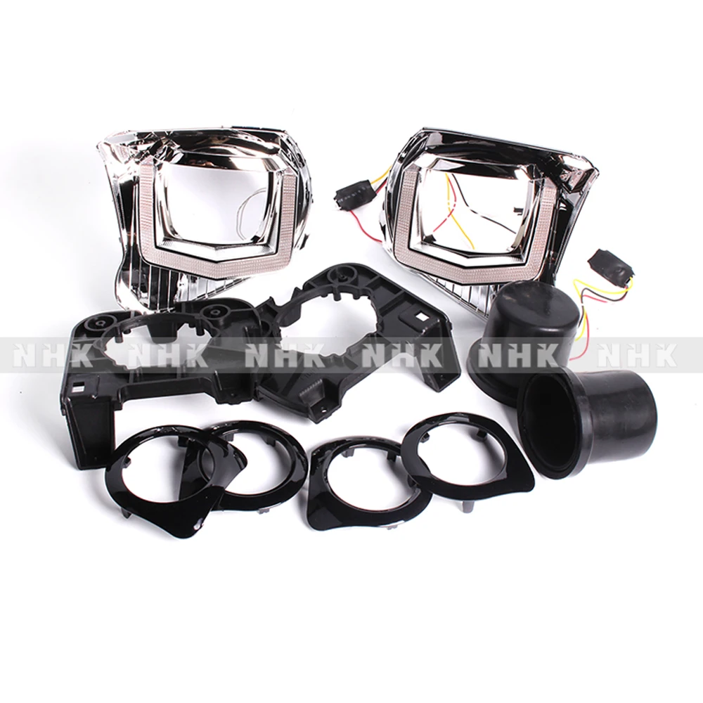 car headlight headlamp high liner lamp upgrade for Toyota Tundra without Damage HID Projector Lens q5 hella5 Car assembly | Автомобили и