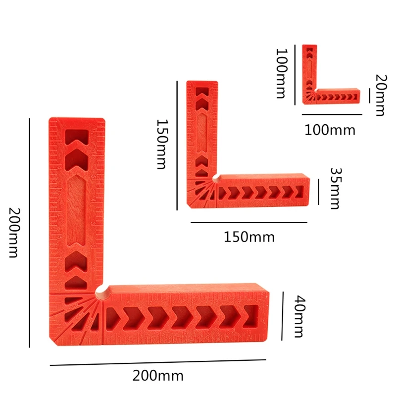 90 градусов позиционирования квадраты пластиковый зажим квадратный