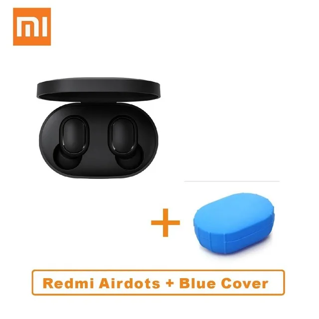 CN add Case Глобальная версия Xiao mi Red mi Airdots TWS Bluetooth наушники стерео бас BT 5,0 Eeadphones Handsfree наушники AI управление mi IPX4 - Цвет: CN add Case