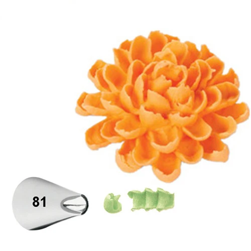 #81 украшение для торта с хризантемой насадка глазировки кексов инструменты