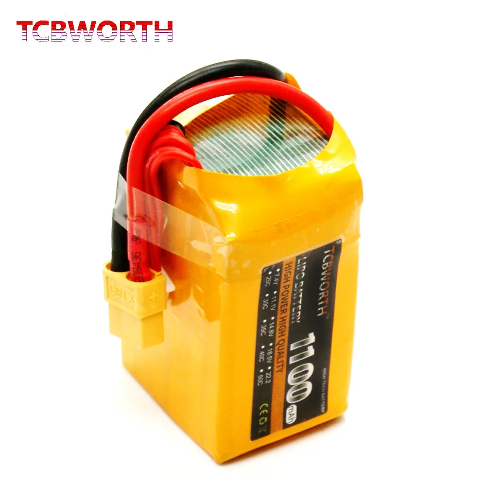 RC высокая скорость 6S LiPo батарея 22 2 V 1100mAh 40C-80C для вертолета самолета автомобиля