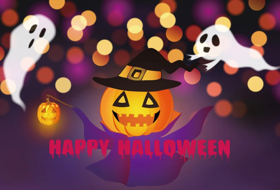 Laeacco с надписью Happy Halloween тыквы трюк или лечения Фонари призрак фотосъемки