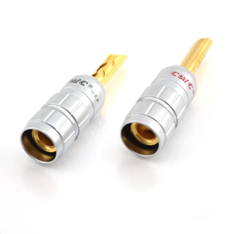 CMC Чистый медный кабель динамика банановые Вилки Аудио ранг разъем|audio grade|speaker cable