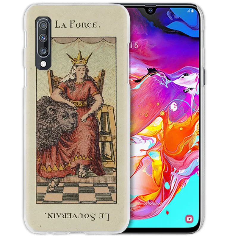 Таро карты чтения чехол для samsung Galaxy A50 A70 A20e A60 A40 A30 A20 A10 A8 A6 плюс A9 A7 Жесткий ПК чехол для телефона чехол для нового IPad