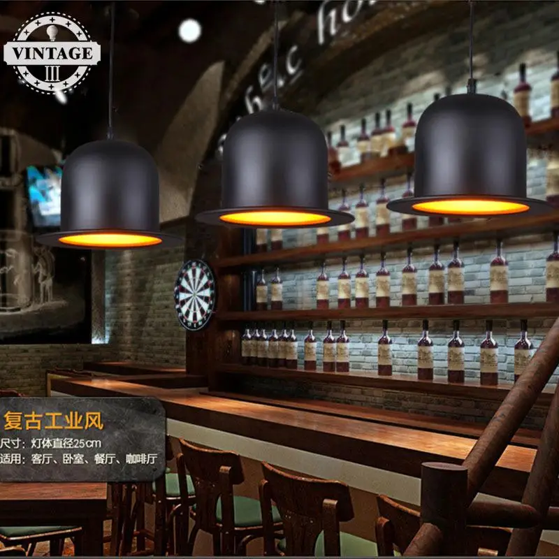 Винтажный III ретро деревенский Эдисон Лофт промышленный зал крышка стиль