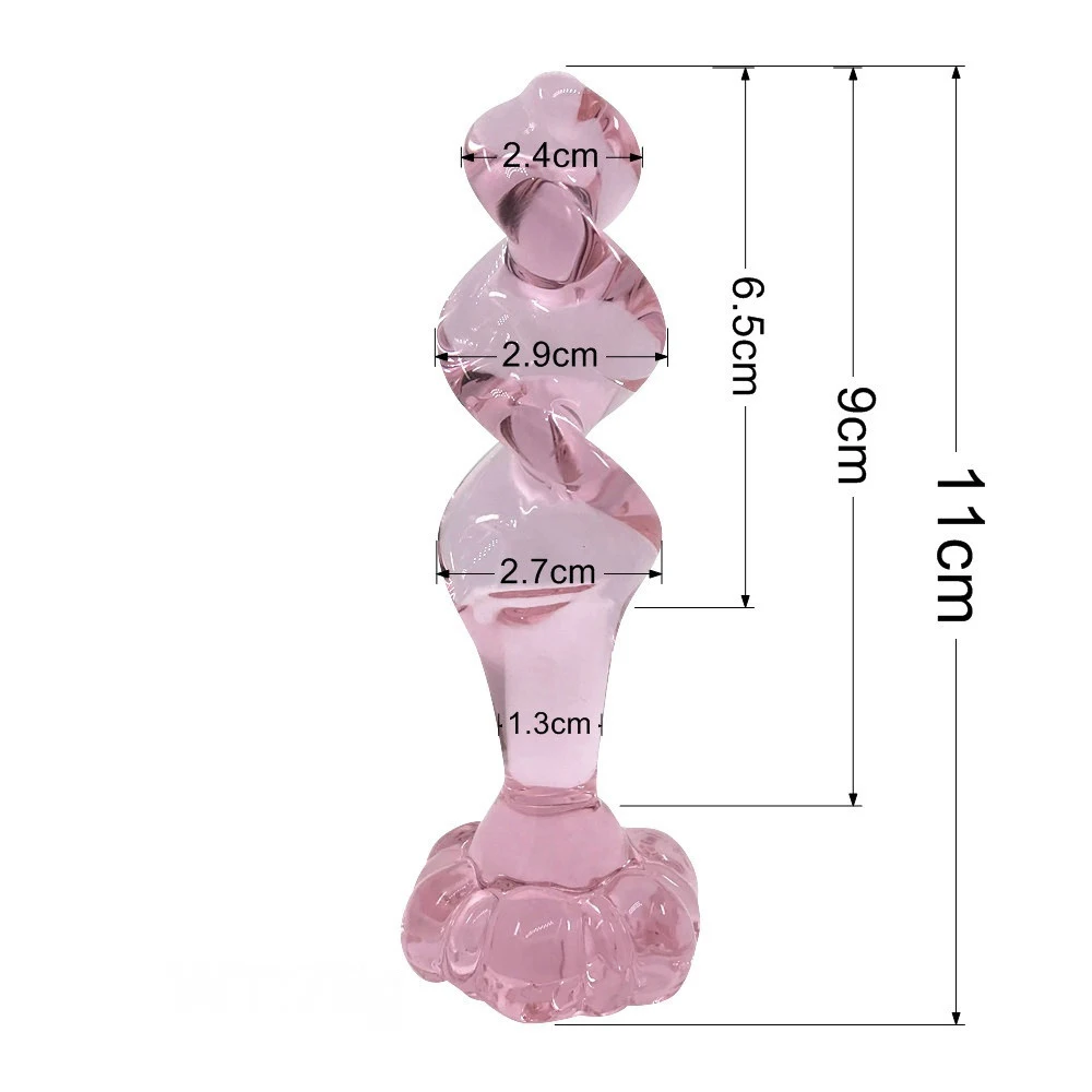 Винт стеклянный Анальная пробка G точка массажное стекло Prostaat стимулятор