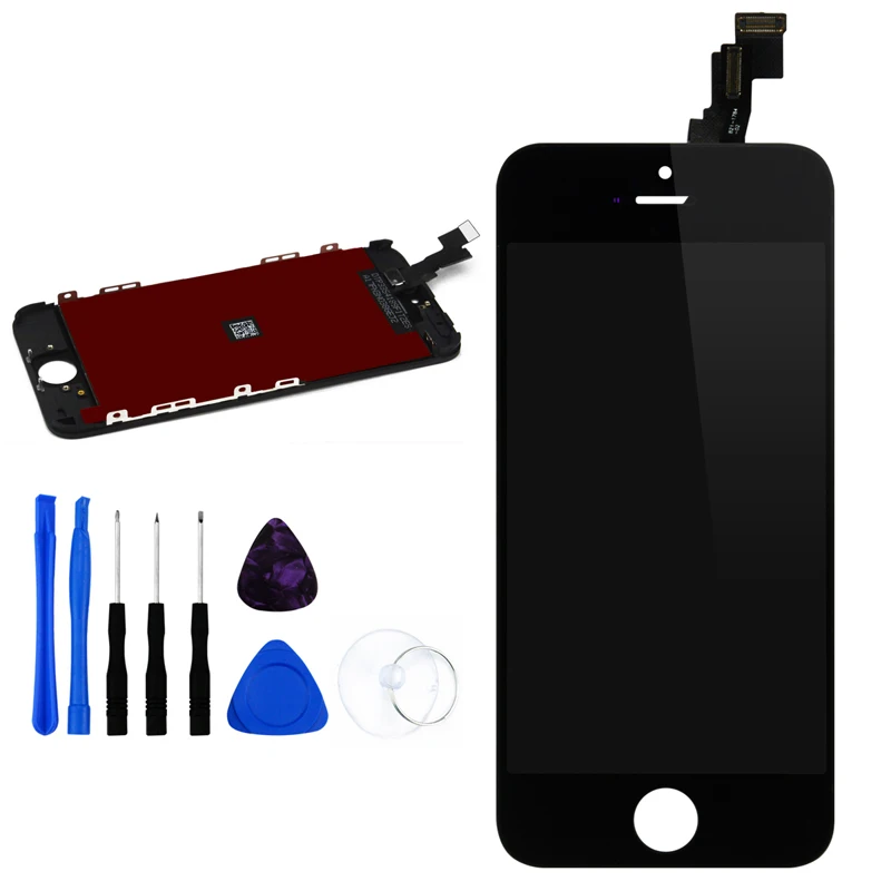 AAA ЖК экран Замена для Apple iPhone 5 5c 5s 6 плюс дигитайзер сборки с корпусом + Бесплатные