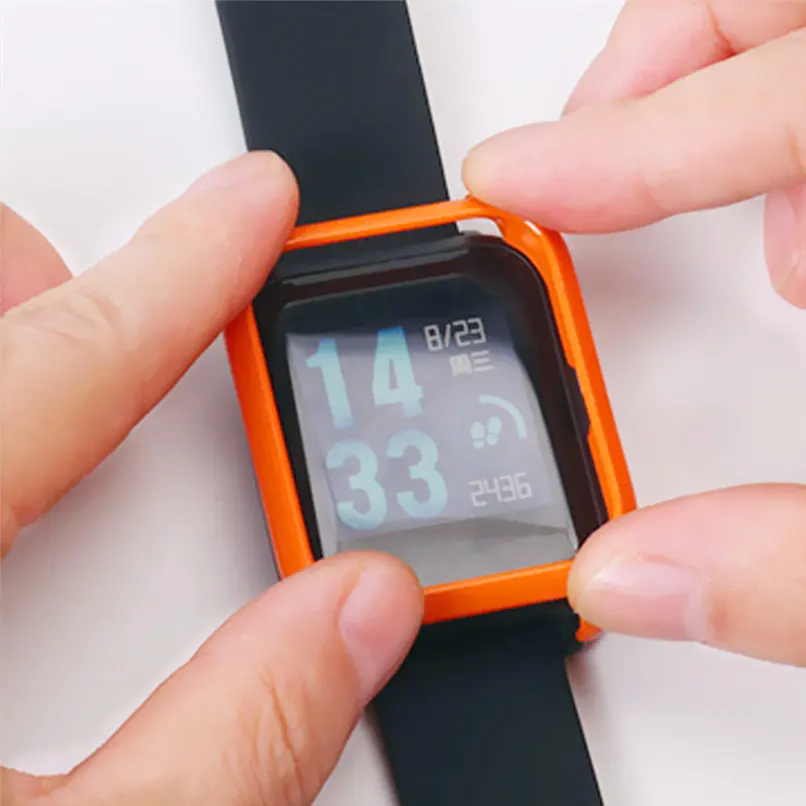Цветной чехол для Xiaomi Huami Amazfit Bip Bit youth часов замененный защитная оболочка ПК рамка