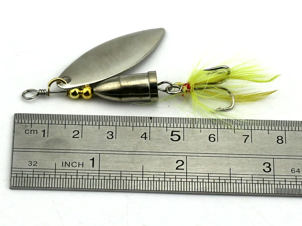 Hengjia 1 шт. жесткий металлические Spinnerbaits вибрации blade пайетки Spinner ложки PESCA