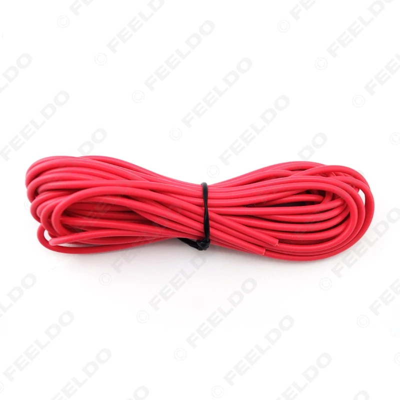 FEELDO 24AWG 5 метров шнур питания провод для автомобильного головного блока радио