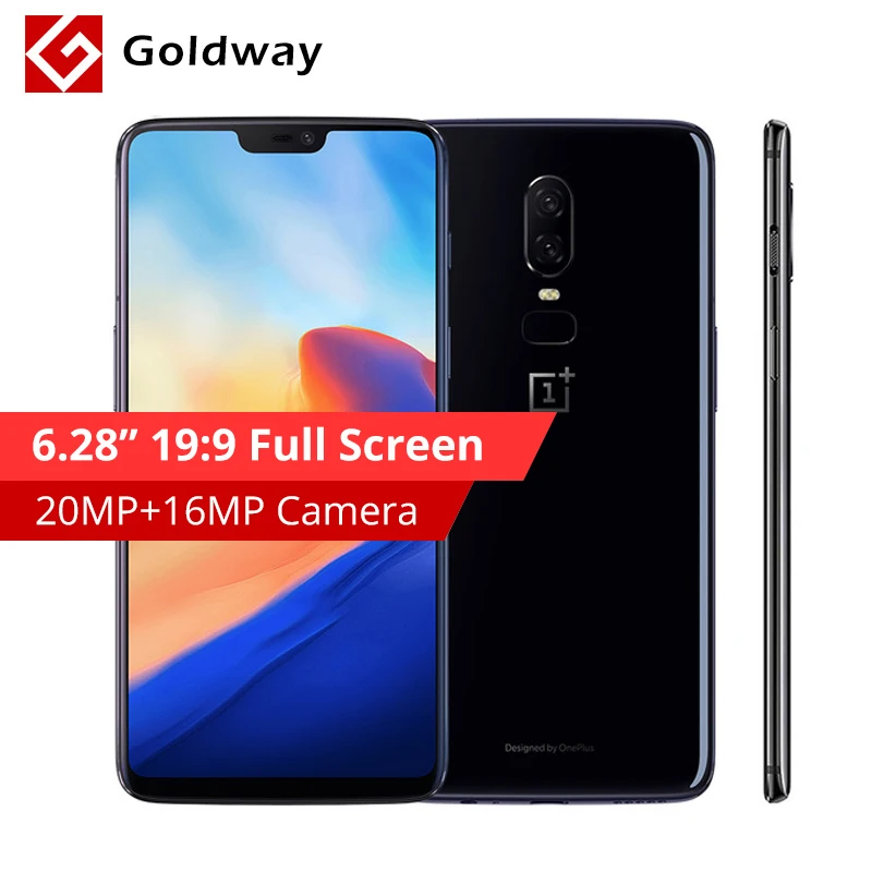 Смартфон Oneplus 6 ГБ 64 Восьмиядерный процессор Snapdragon 845 AI Dual 20 Мп + 16 Android 8