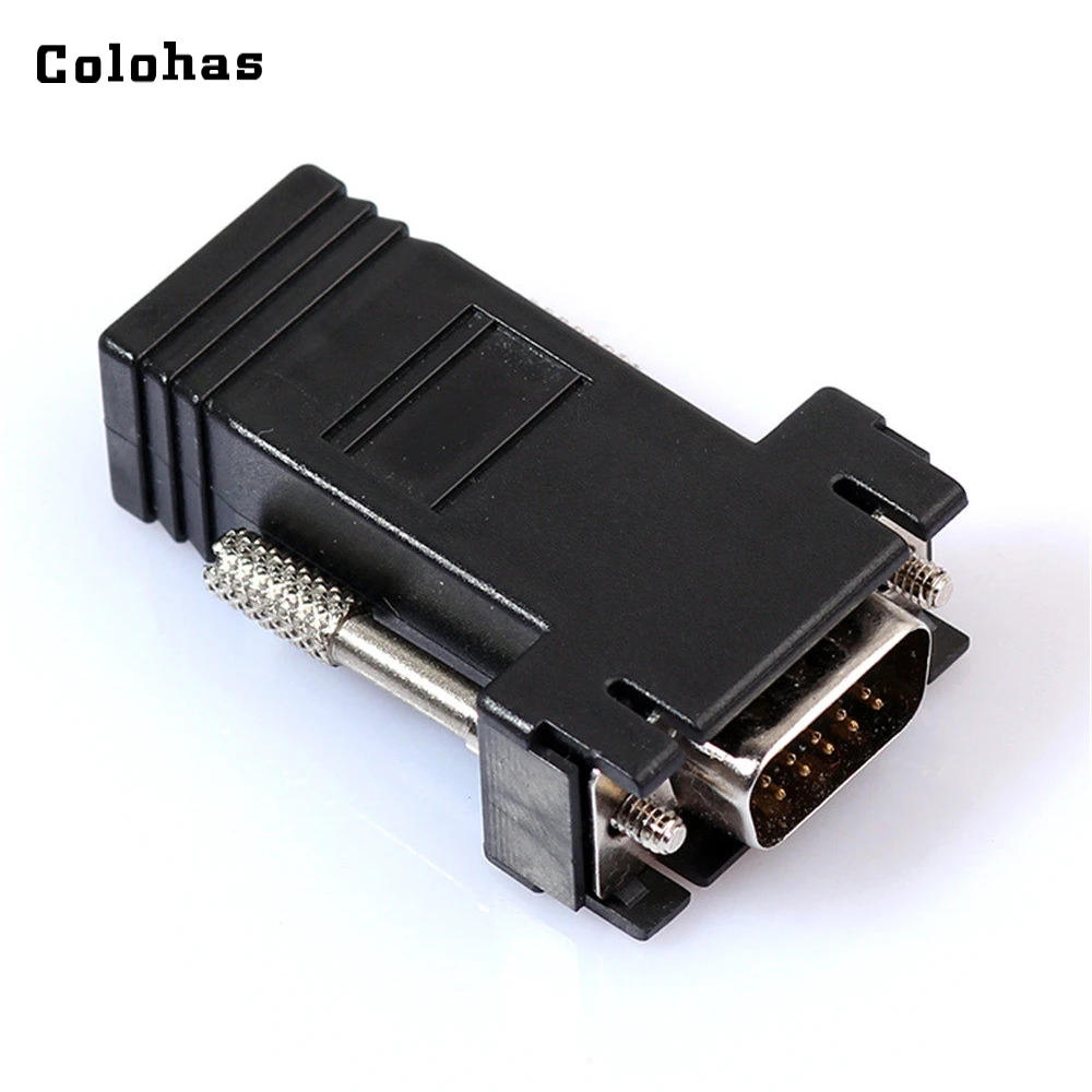 Colohas VGA Extender Женщина/Мужчина чтобы Lan Cat5 Cat5e/6 RJ45 Ethernet Женский Адаптер Конвертер для