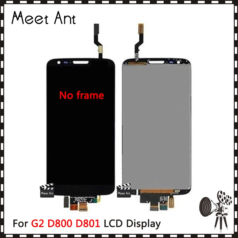 

DHL 10pcs/lot High Quality 5.2'' For LG G2 D800 D801 D803 LCD Display Screen With Touch Screen Digitizer Assembly