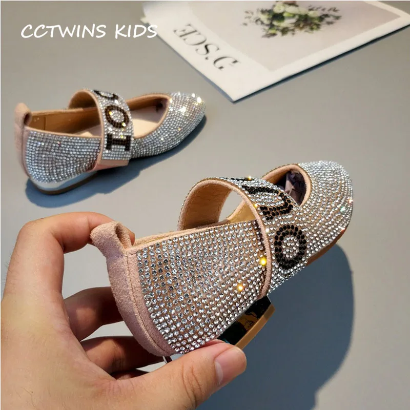 CCTWINS KIDS/ г. Осенние детские модные вечерние туфли; брендовые Стразы Mary Jane для маленьких девочек; брендовые черные туфли на плоской подошве для малышей; GM2119