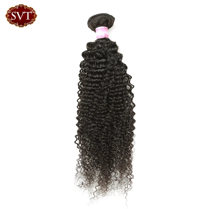 SVT Hair Curly Wave Brazilian Virgin 3 Bundles Natural Color Human Unprocessed 8A Cheap |