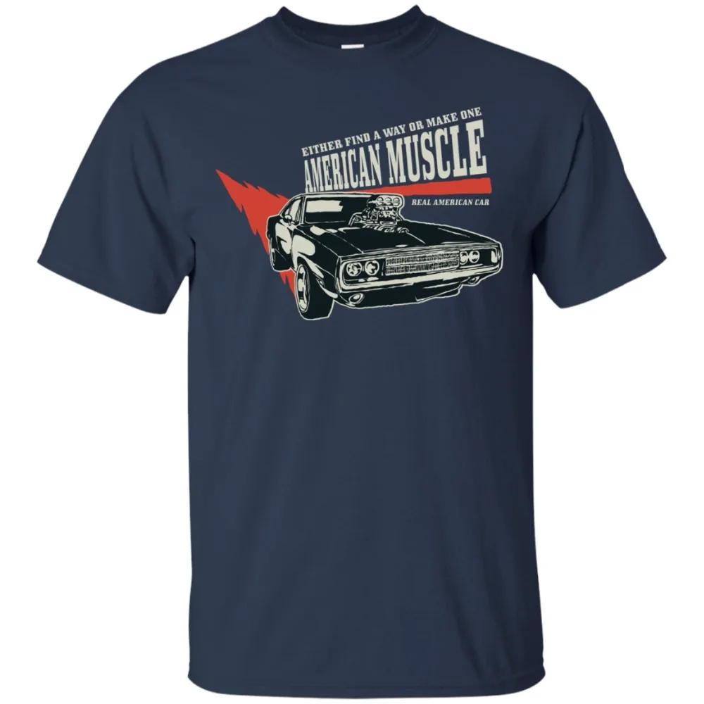 

2019 Short Sleeve O-Neck American Muscle Car T-shirt Classic American Car Shirt, Vintage Cotton Tee Shirt